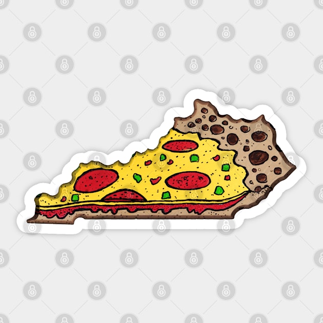 Kentucky Pizza!! Sticker by Grinner Mountain